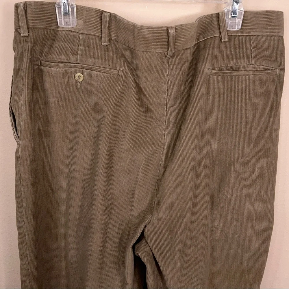 40X31 Haggar Vintage 90s Beige Tan Corduroy Dress Pants Academia